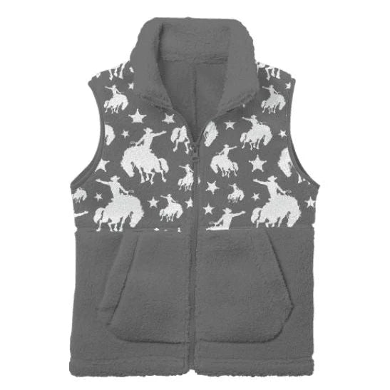 Star Bronc Fleece Vest