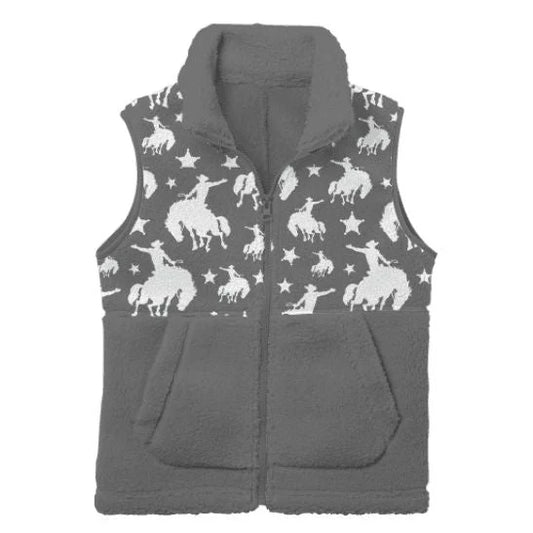 Star Bronc Fleece Vest
