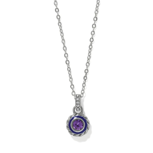 Halo Gemma Round Necklace