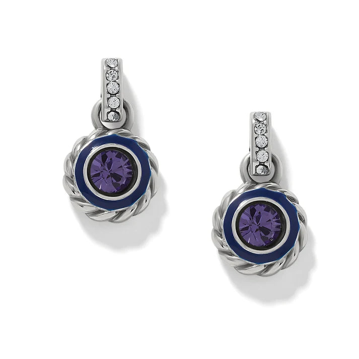 Halo Gemma Pt Drop Earrings