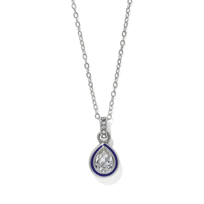 Halo Gemma Tear Drop Necklace