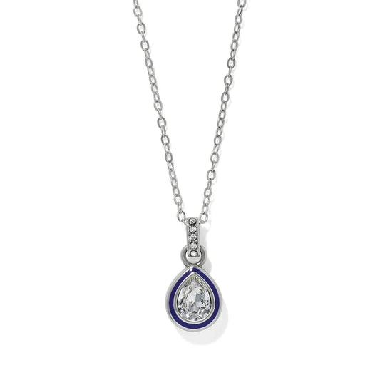 Halo Gemma Tear Drop Necklace
