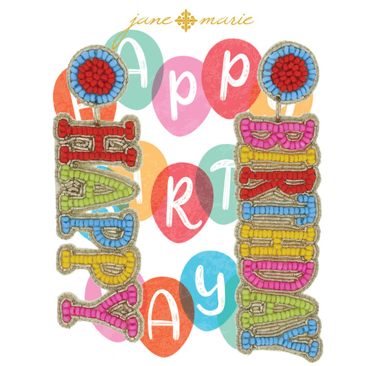 Happy Birthday Earrings