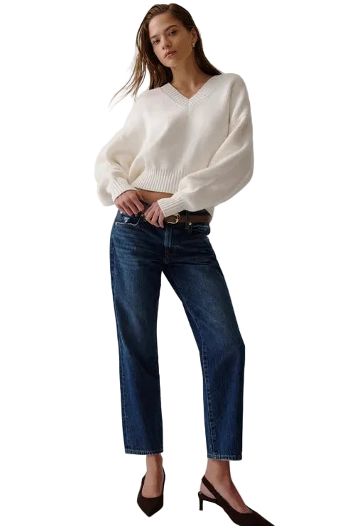 Issa Mid Rise Relaxed Ankle Straight - Mirage