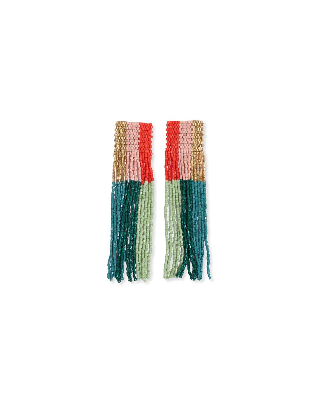 BELLE GEO SHAPES BEADED FRINGE