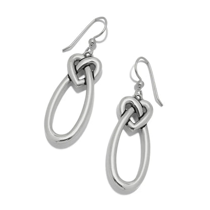 Interlocked Link Heart Earrings