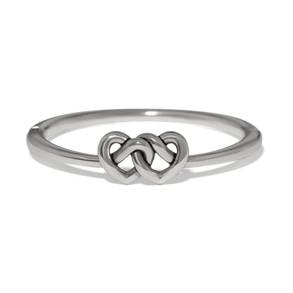 Interlok Linked Hearts Hinged Bangle