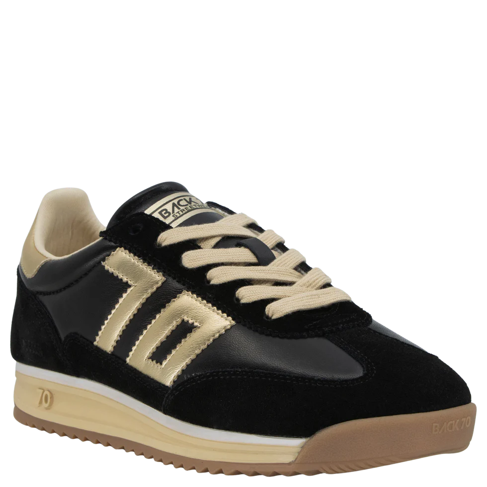 Jogger back & gold sneaker