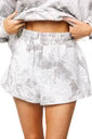 Grey Rhinestone Forest Camo Short
