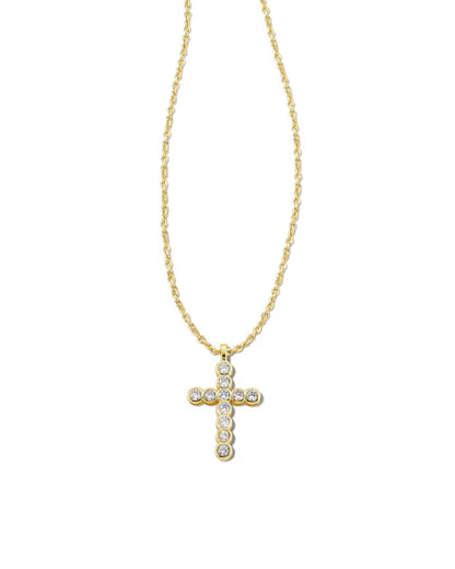 cross crystal necklace