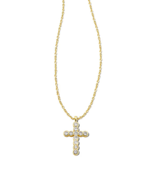 cross crystal necklace