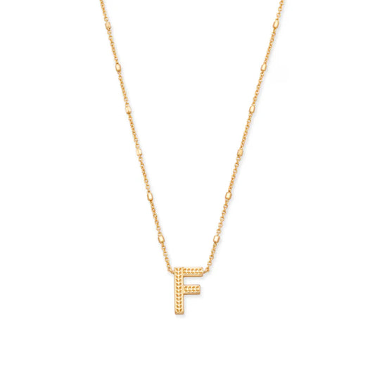 Letter F Pndnt Nck Gold