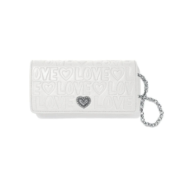 Optic White Brave Heart Large Wallet