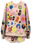 Tan Multicolor Leopard Sweatshirt