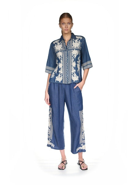 cropped paperbag pant
