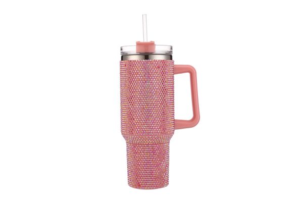 Bling Tumbler w Handle 40oz