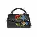 Petal Point Flo Embroidered Flap Satchel