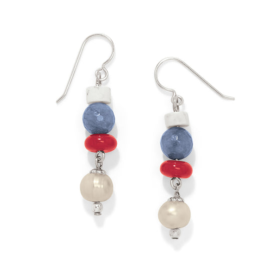 Americana beach frnch wire earrings