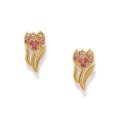 Enchanting Gem Tulip Earrings