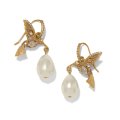 Trust Your Journey Pearl Hummingbird French Wire Earrings