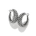 Pretty Tough Blossom Hoop Earrings