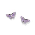 La Tulipe Noir Butterfly Post Earrings