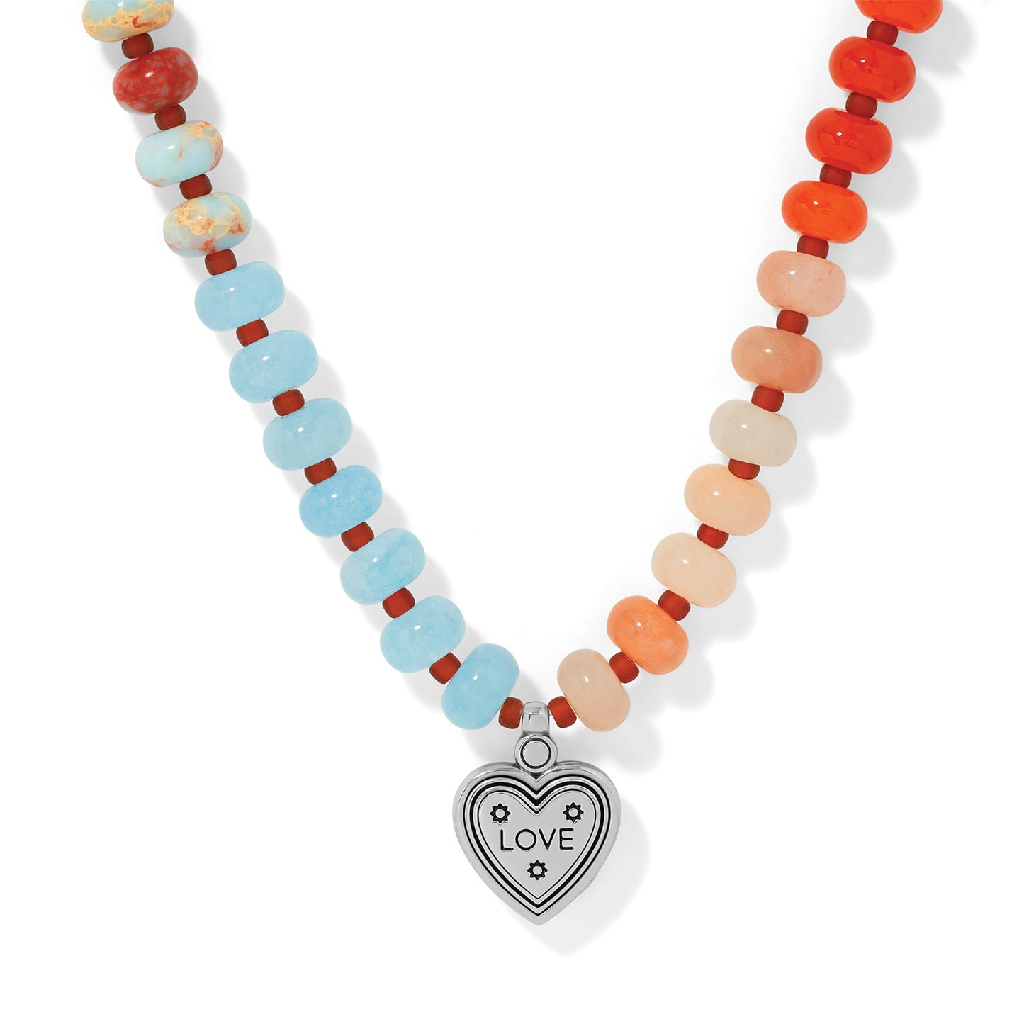 Mosaic Two Tone Heart Bead