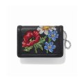 Petal Point Embroidered Medium Wallet