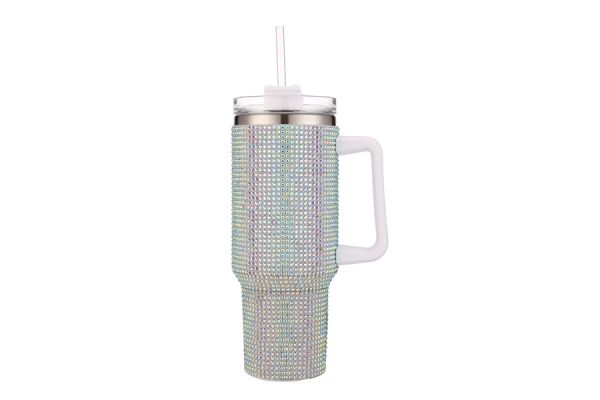 Bling Tumbler w Handle 40oz