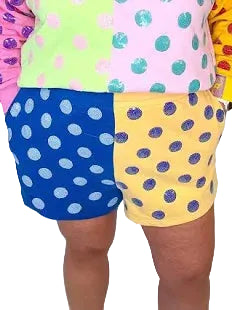 Multi Colorblock Short