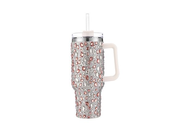 Bling Tumbler w Handle 40oz