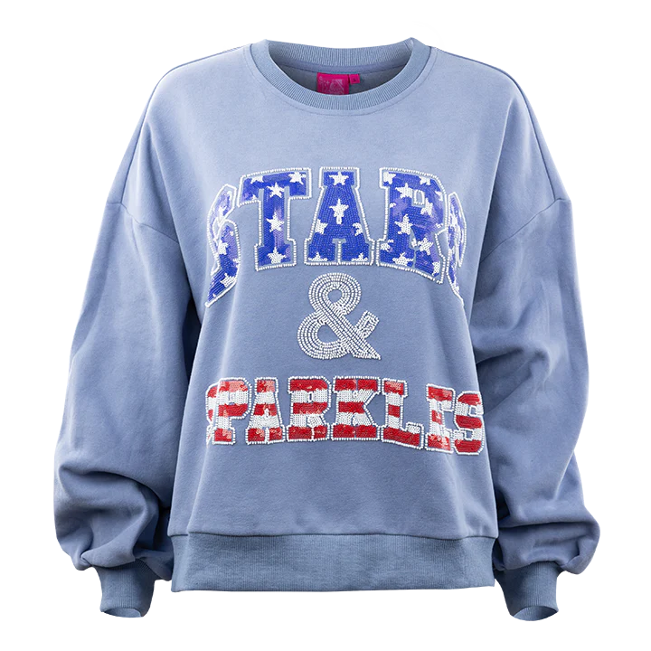 Blue Stars & Sparkles Sweatshirt