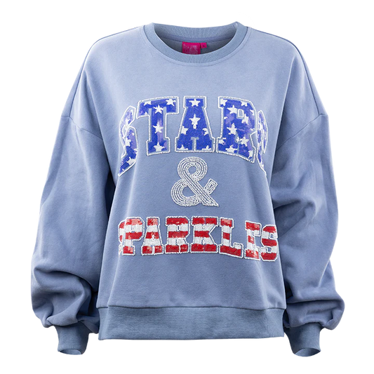 Blue Stars & Sparkles Sweatshirt