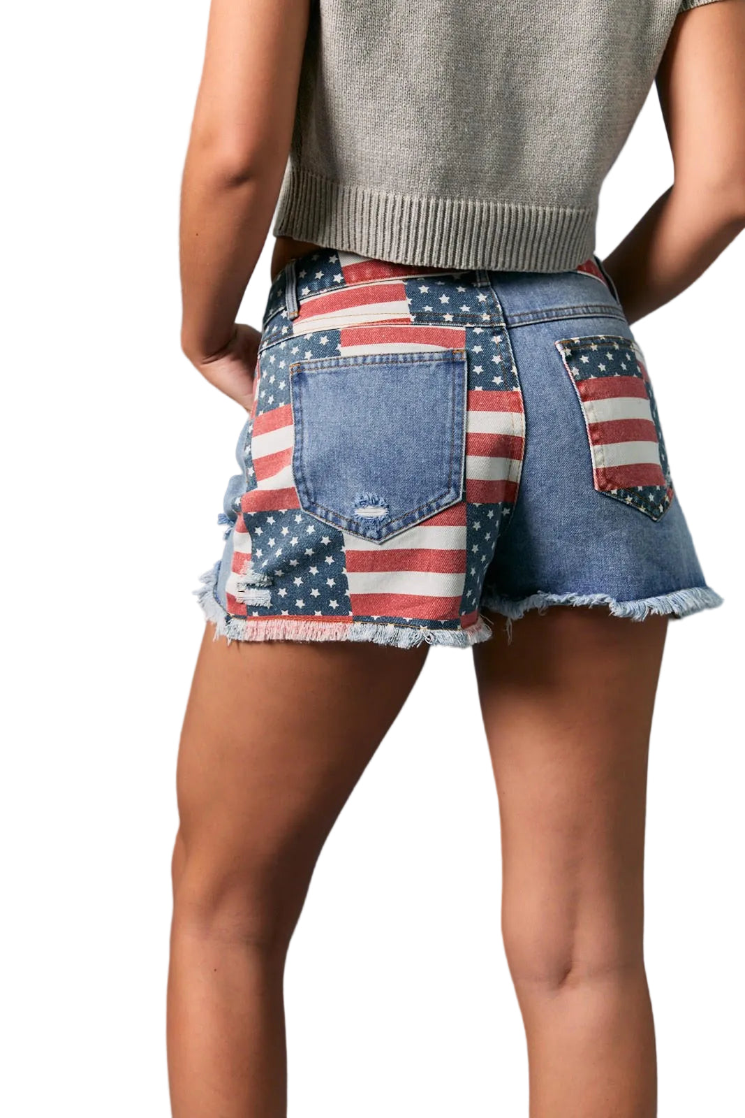 RAW EDGE HEM LOW-RISE MICRO SHORTS