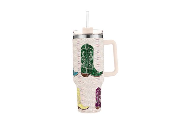 Bling Tumbler w Handle 40oz